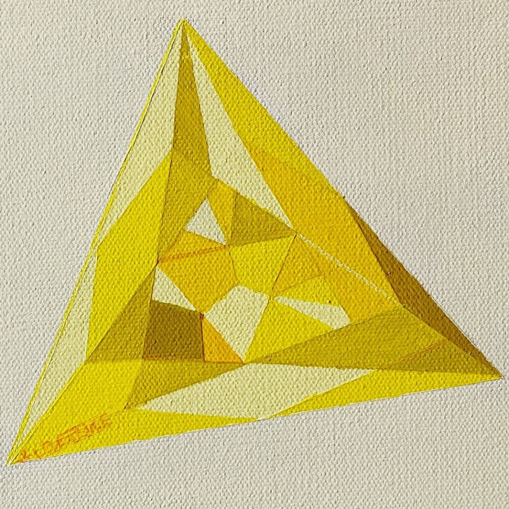 Yellow Diamond Triangles - Picture 3 of 6